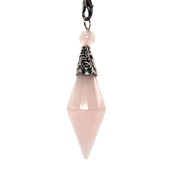 Pendule losange quartz rose
