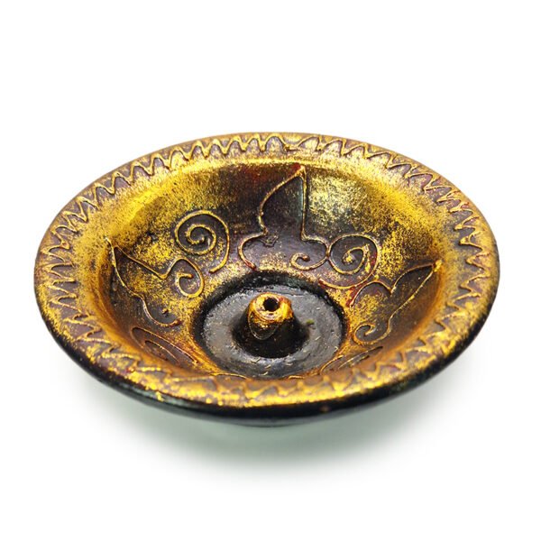 Porte Encens doré