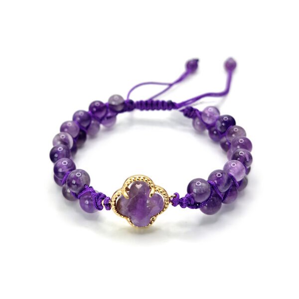 Bracelet Améthyste tressé