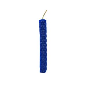 Petite Bougie Cire d’Abeille bleue