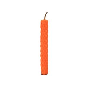 Petite Bougie Cire d’Abeille orange