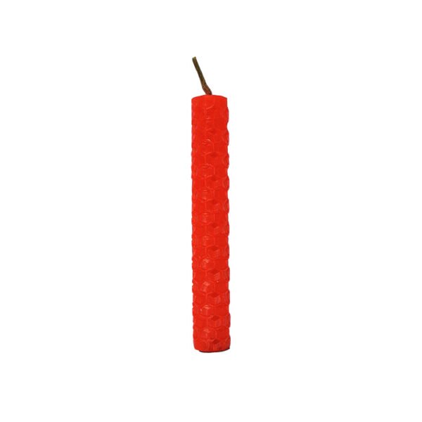 Petite Bougie Cire d'Abeille rouge