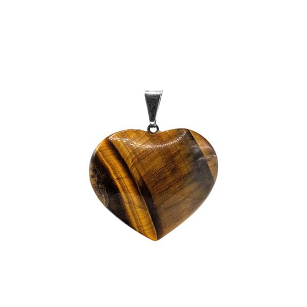 Pendentif cœur Œil de tigre