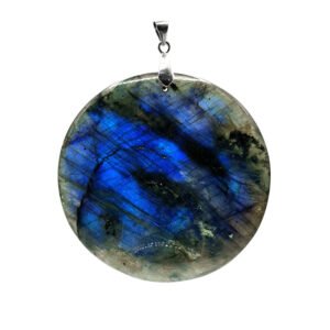 Pendentif rond Labradorite