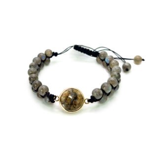Bracelet Labradorite tressé
