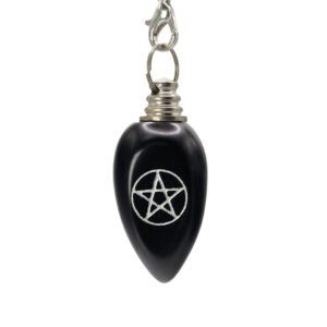 Pendule onyx pentagramme