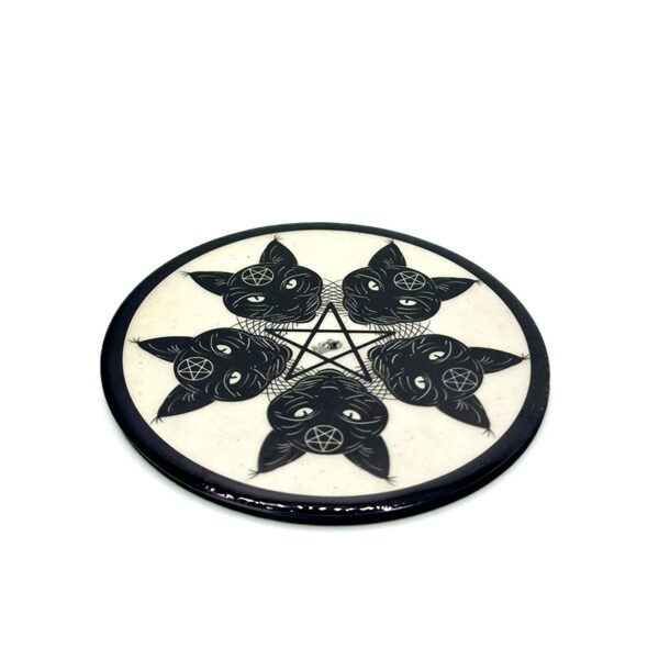 Porte Encens Pentacle Chats