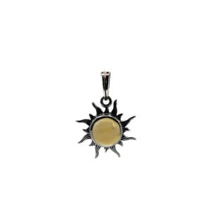 Pendentif soleil en Citrine