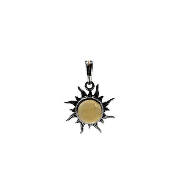 Pendentif soleil en Citrine