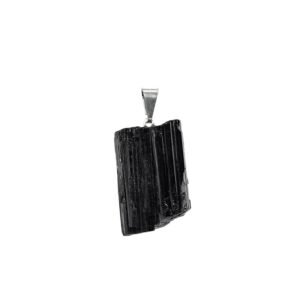 Pendentif Tourmaline noire brute
