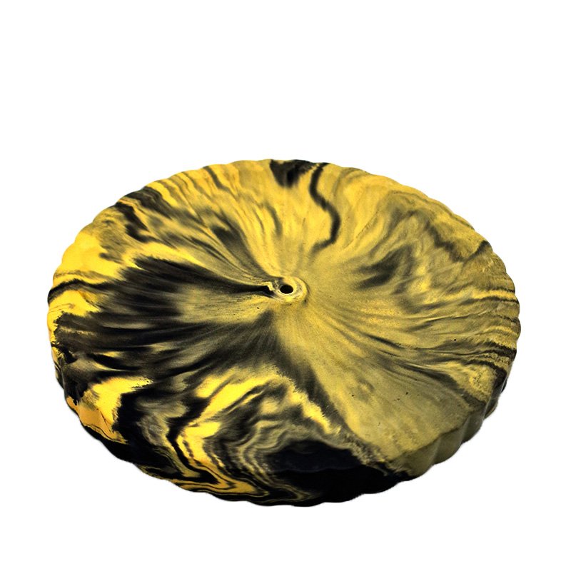 Plateau triple lune noir & jaune