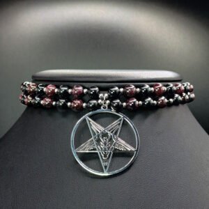 Collier Satan en pierres naturelles