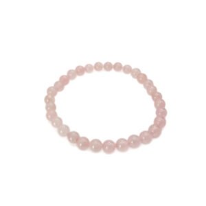 Bracelet Quartz rose 6mm