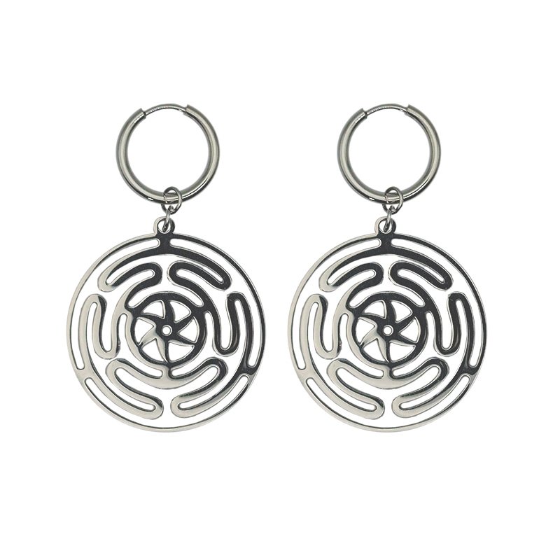 Boucles d’oreilles pentagramme inversé
