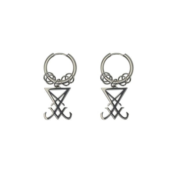 Boucles d'oreilles sceau de Lucifer